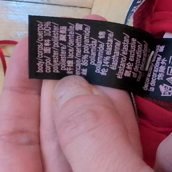 Victoria's Secret pleated babydoll red NWT size L - Picture 7 of 7